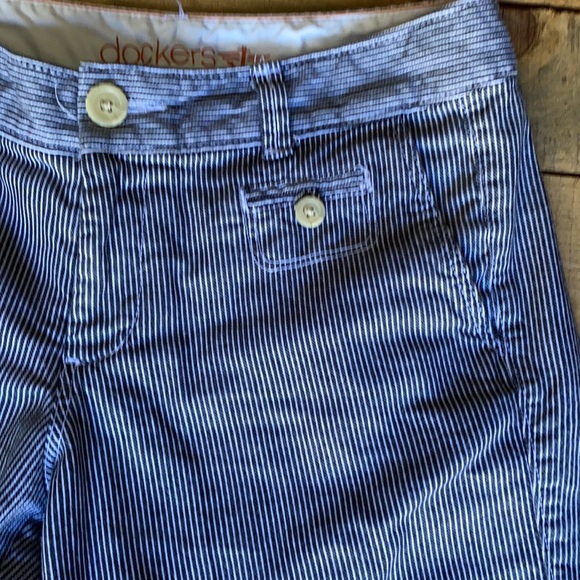 EUC Seecucker Dockers Blue White Bermuda Shorts - Picture 2 of 7